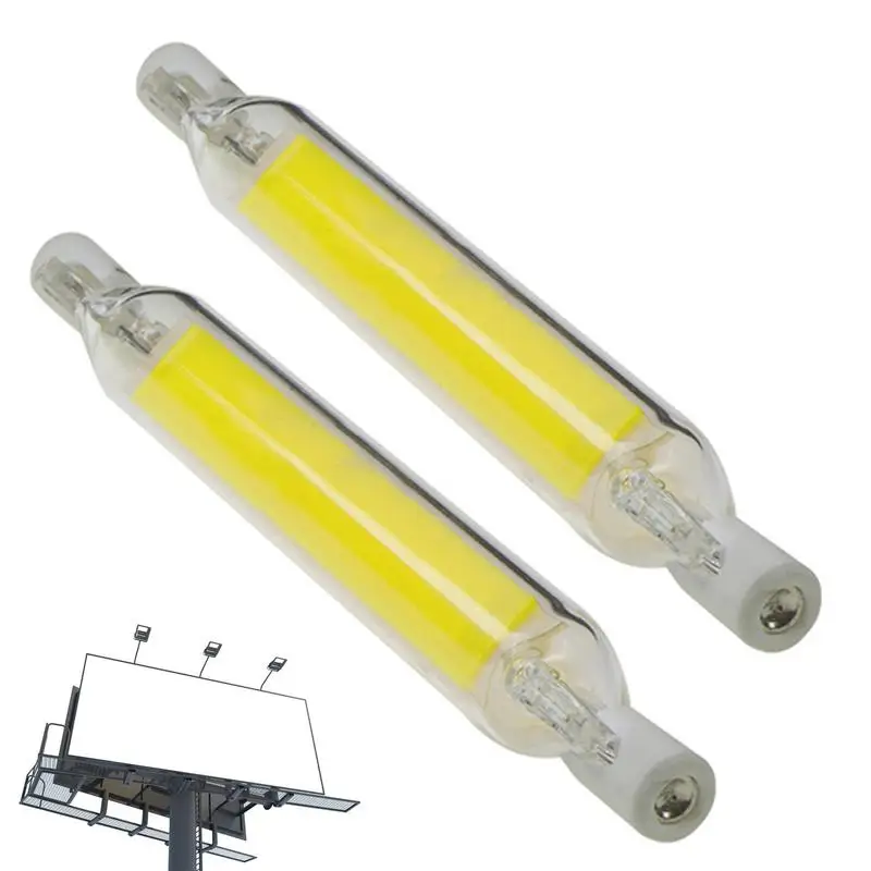 

LED Bulb Dimmable R7S Double Ended LED Linear Tube High Brightness LED Tube Double Ended R7s Light Bulbs COBs Glass Tube High
