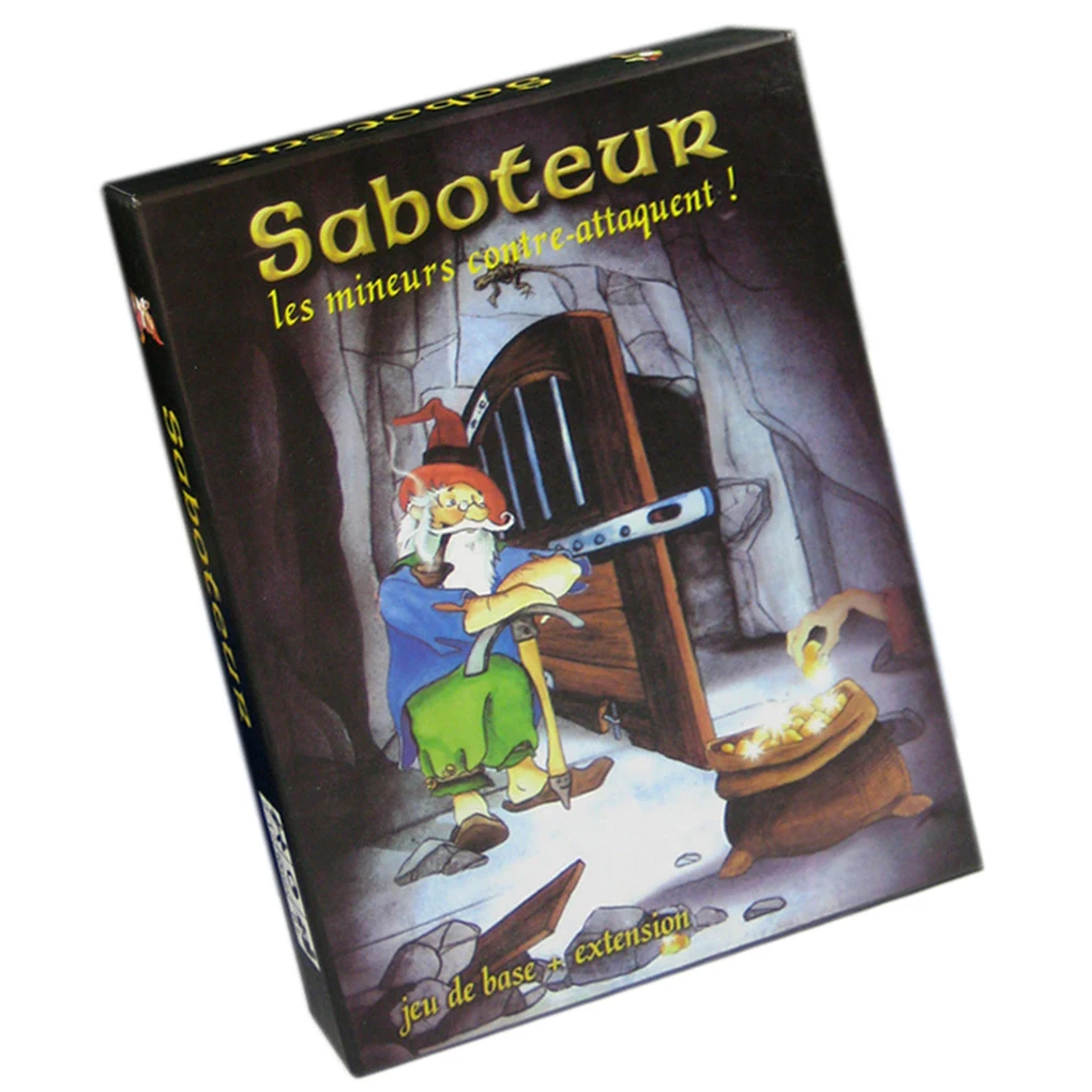 

Saboteur 1 2 Board Game Full English Base Dwarf Gold Mine Miner Family Travel Financing Party Supplies Outdoor Accessories