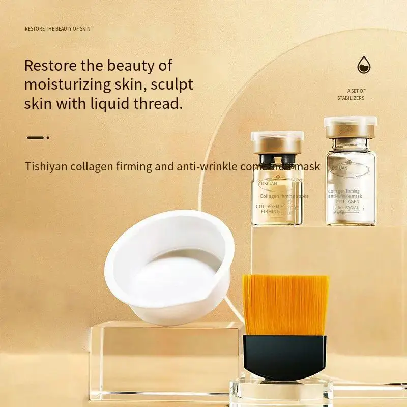 Корея 6 флаконов коллагеновые пептиды сублимированная пудра набор масок для