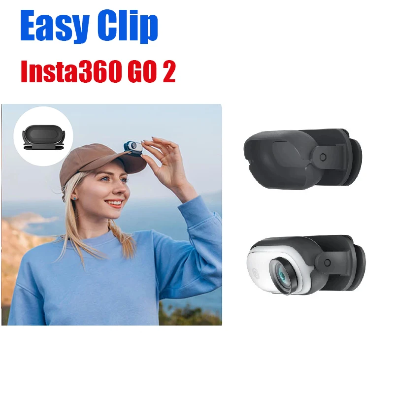 

Для экшн-камеры Insta360 GO 2, удобный регулируемый зажим для шляпы, аксессуары для спортивной камеры Insta 360 Go 2