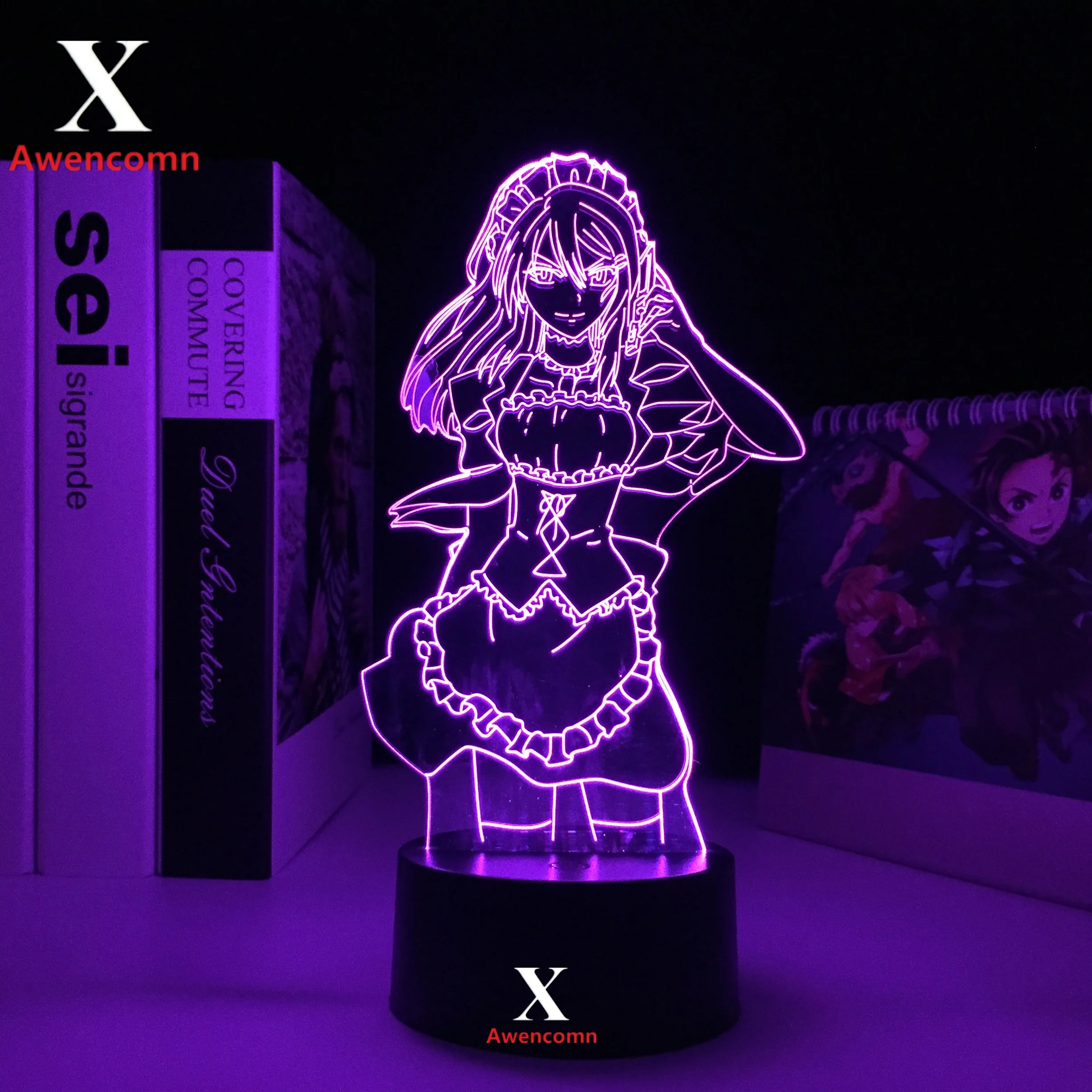 

Manga Maid Sama 3d Lamp for Children's Room Decor Night Light Kids Bithday Gift Anime Led Light Bedroom