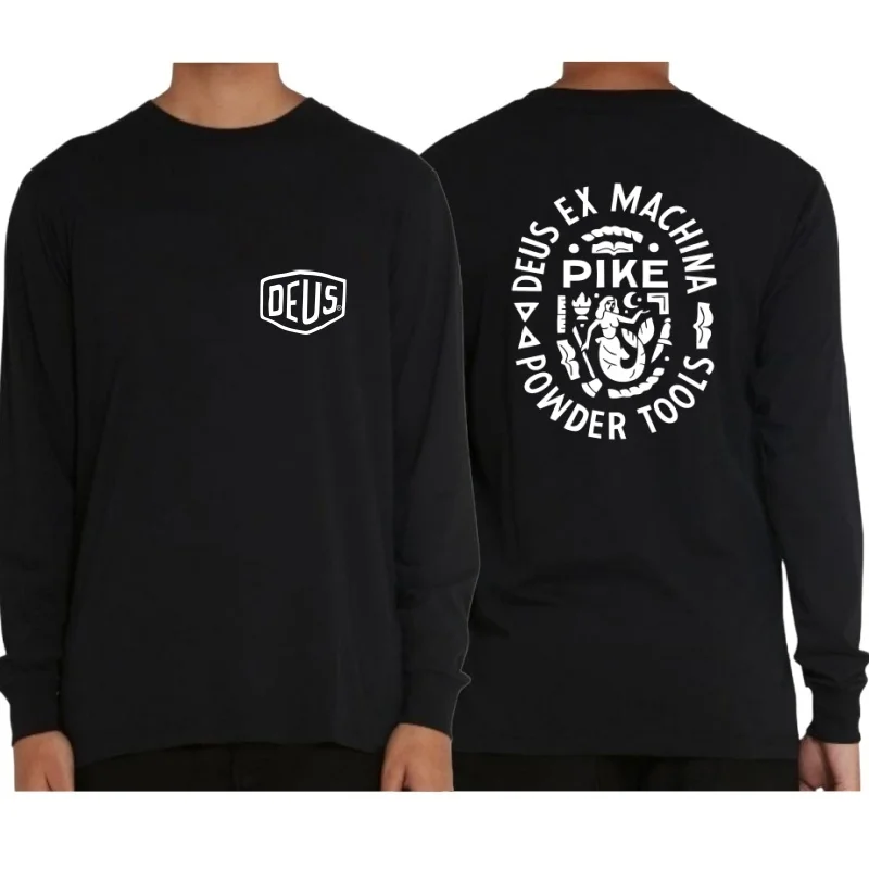 2025 Y2K повседневные хлопковые мужские и женские футболки DEUS EX MACHINA топы с буквенным