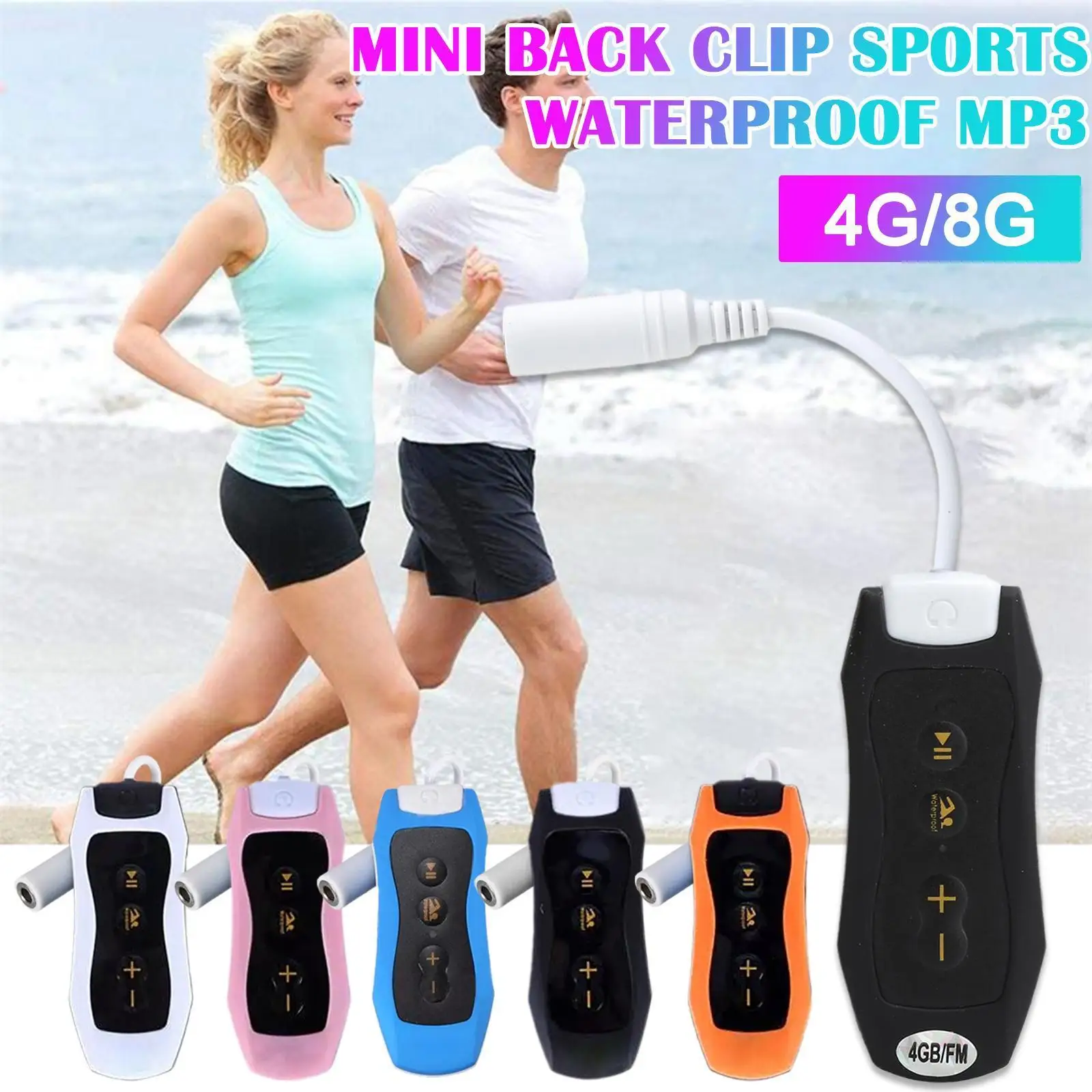 

Mp3-плеер, Fm-радио, стерео звук, 4 ГБ/8 ГБ, для плавания, дайвинга, велоспорта, серфинга, музыки A2x6