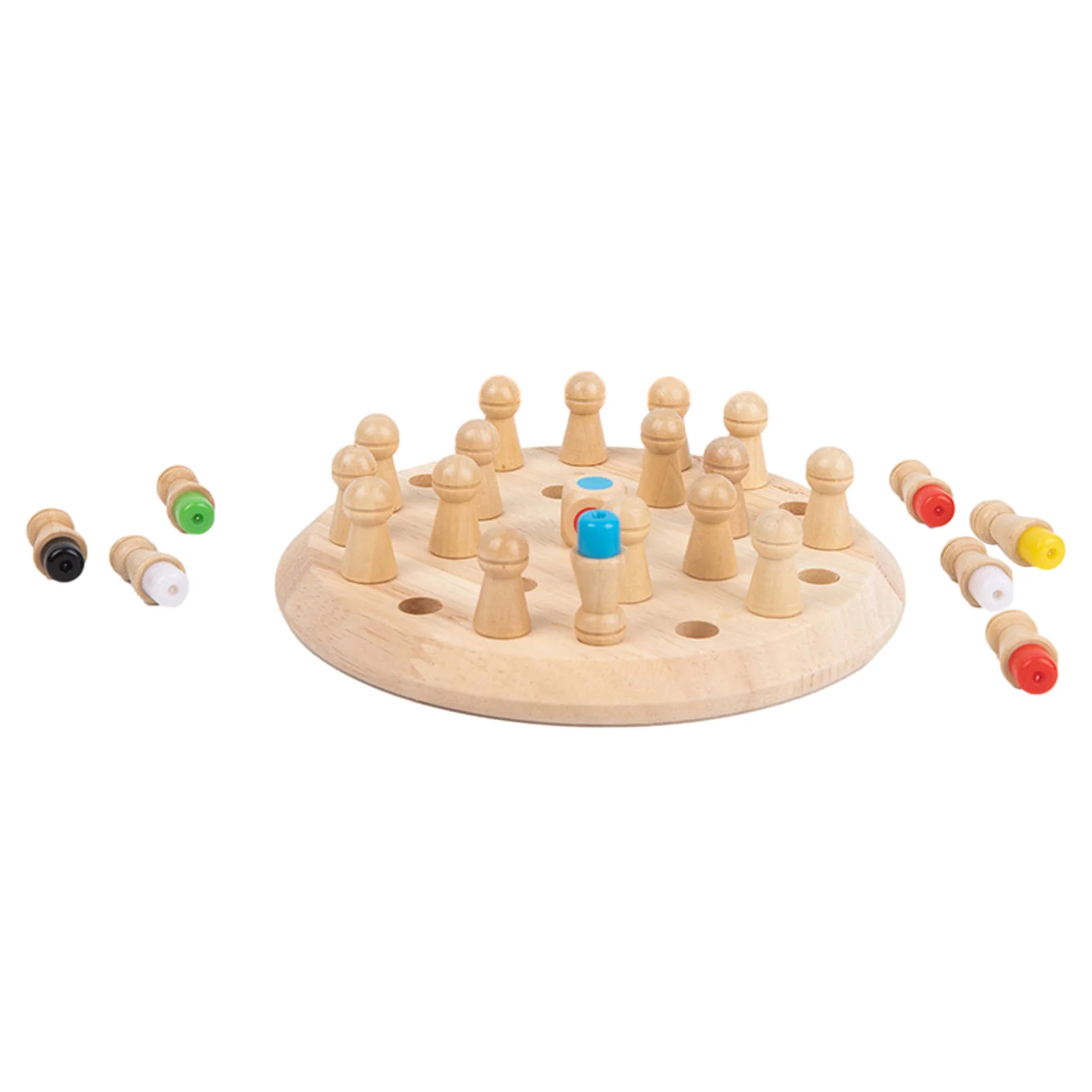 

Wooden Memory Match Stick Chess Game Set Chess Board Matchstick Chess Game Toy Educational Intelligent Logic Game Parent-Child