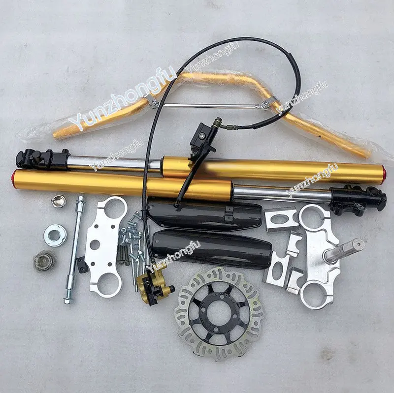 

800mm Inverted Front Shock Absorber Directional Device Pressure Block Brake Scrambling Motorcycle Modification Kit