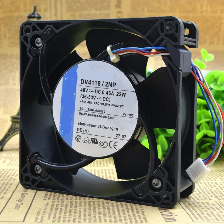 

New original DV4118/2np 12038 48V 0.46A 22W 4 -line waterproof fan