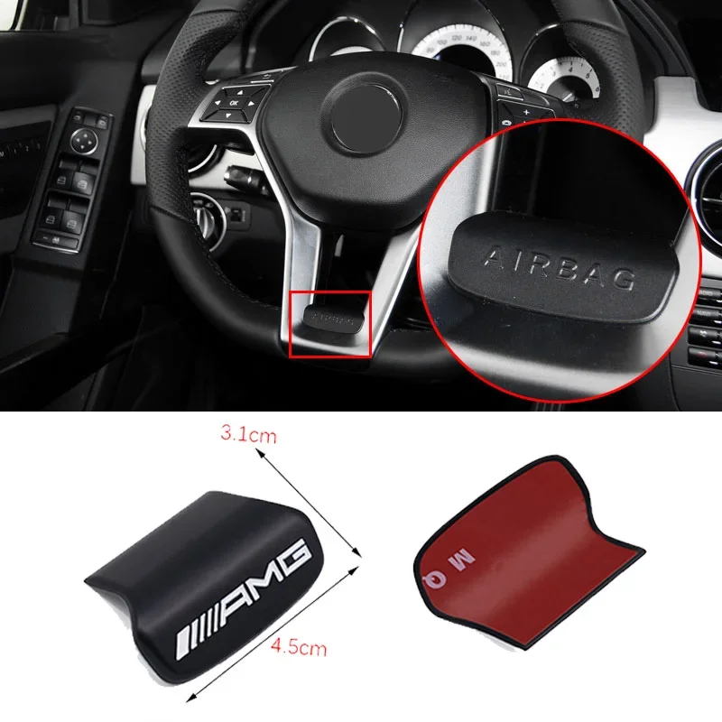 

Автомобильная эмблема, наклейка на руль, декоративные аксессуары для Mercedes Benz AMG Brabus Smart Maybach W204 GLC CLA W205 W203 W206