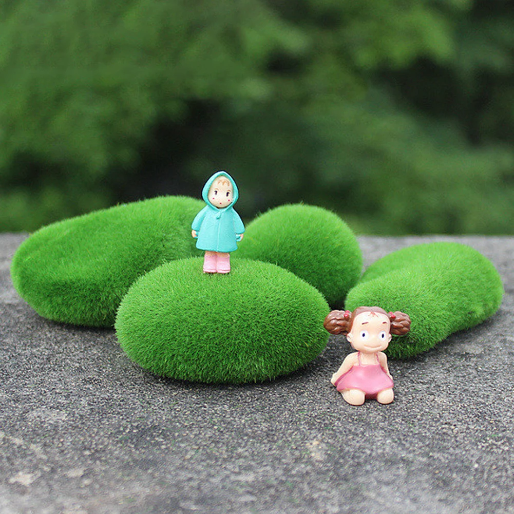 

Artificial Moss Rock Green Fake Stone Simulation Green Glass DIY Plant Decoration Home Decor Creative Crafts for Garden