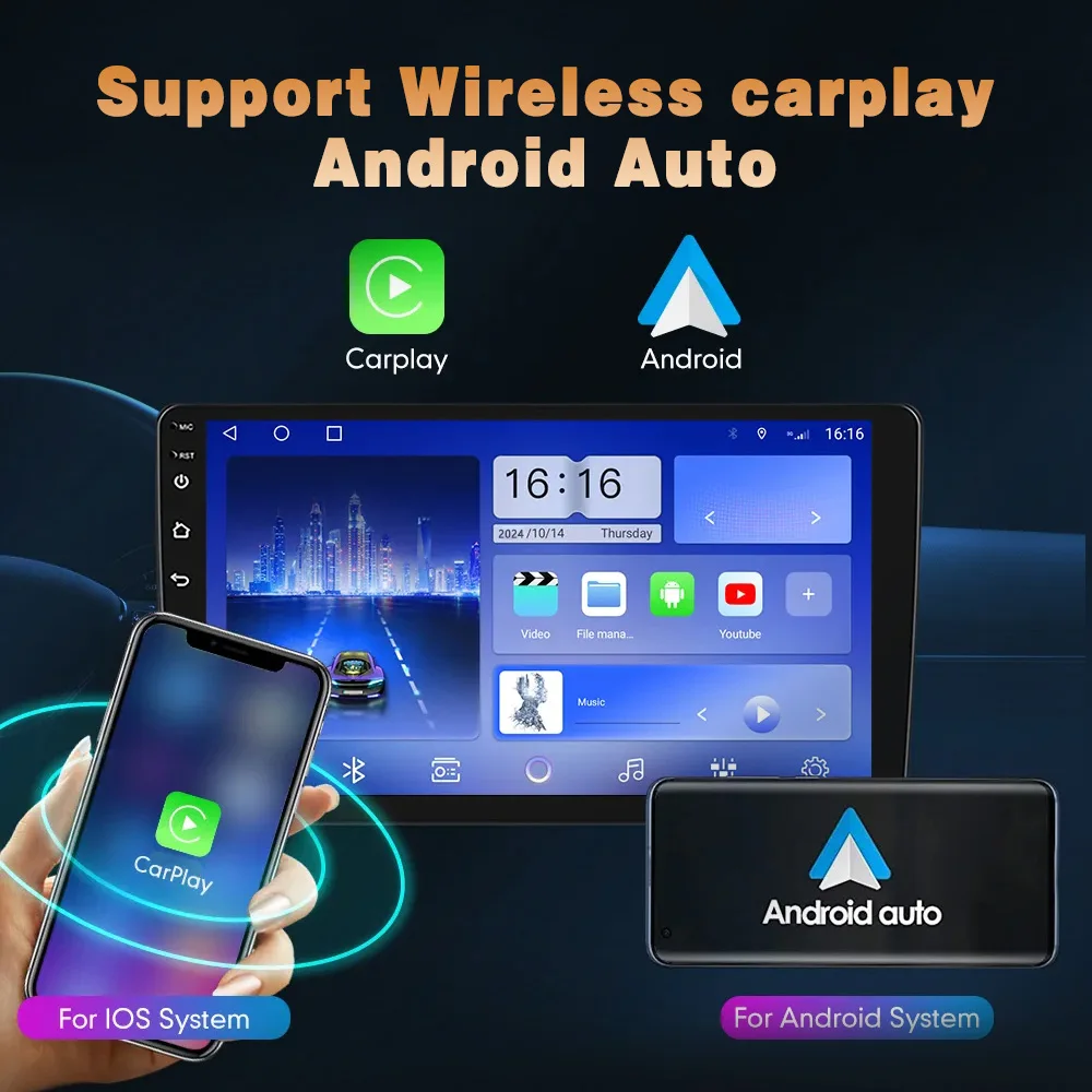 Фото Автомагнитола для Fiat Ducato 2005-2025, Citroen Jumper, Peugeot Boxer, Dodge Ram 2500, Android Auto, монитор, CarPlay, мультимедиа, стереосистема №4