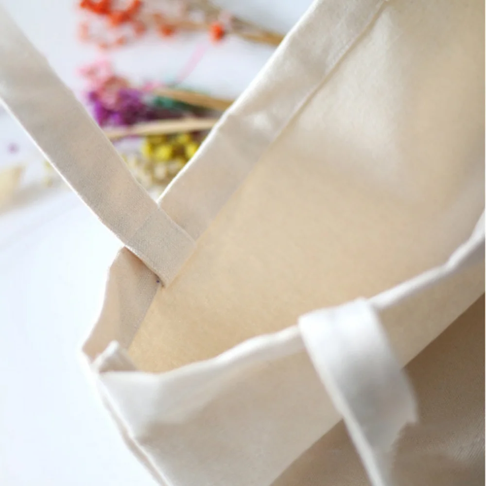 

Customized Canvas Bags Shopper Shoulder Bag Big Women Designer Handbags Shopping Tote Casual Woman Grocery Customizable Fabric