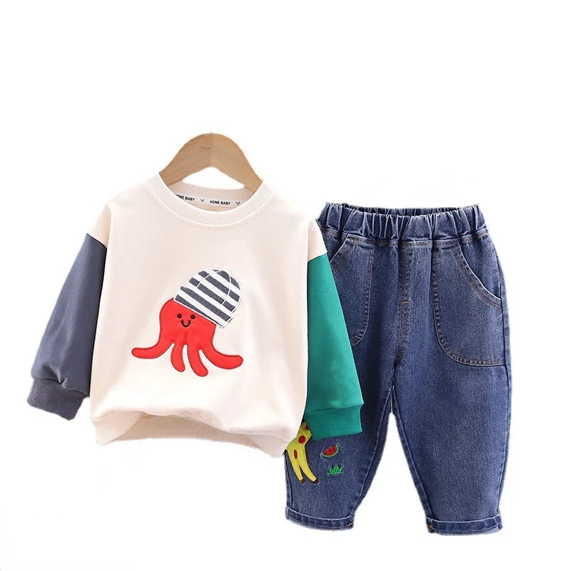

New Autumn Baby Boys Clothes Children Outfits Girls Fashion T-Shirt Pants 2Pcs/Set Toddler Casual Costume Infant Kids Sportswear