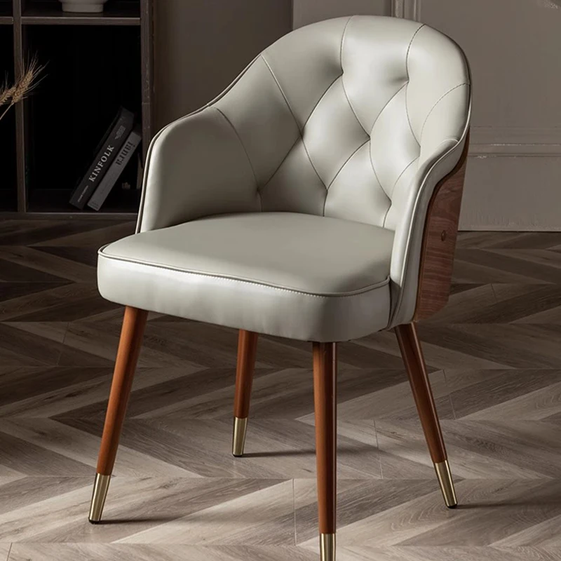 

Solid Wood Modern Chairs Living Room Back Support Single Luxury Banquet Chair Mobile Vanity Sedia Da Pranzo Room Decoraction