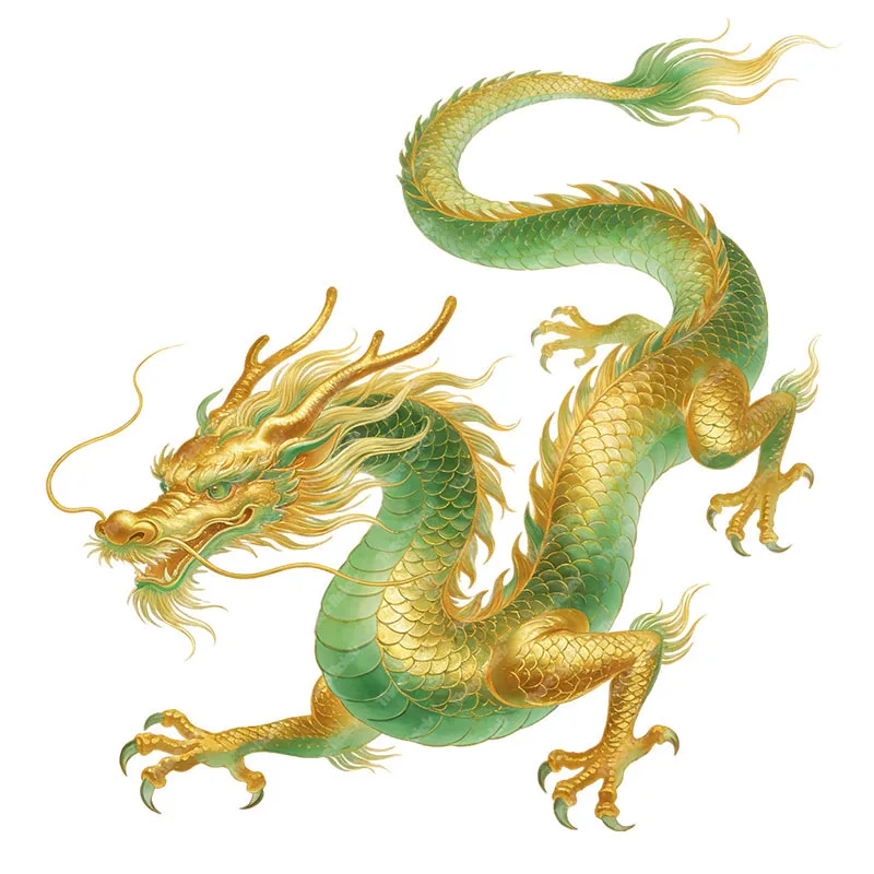 Наклейки на стену Three Ratels CEE228 Vitality Green Dragon Art для украшения дома, наклейки на автомобиль, водонепроницаемые (art.: 3920d96f22bee) - 3920d96f22bee