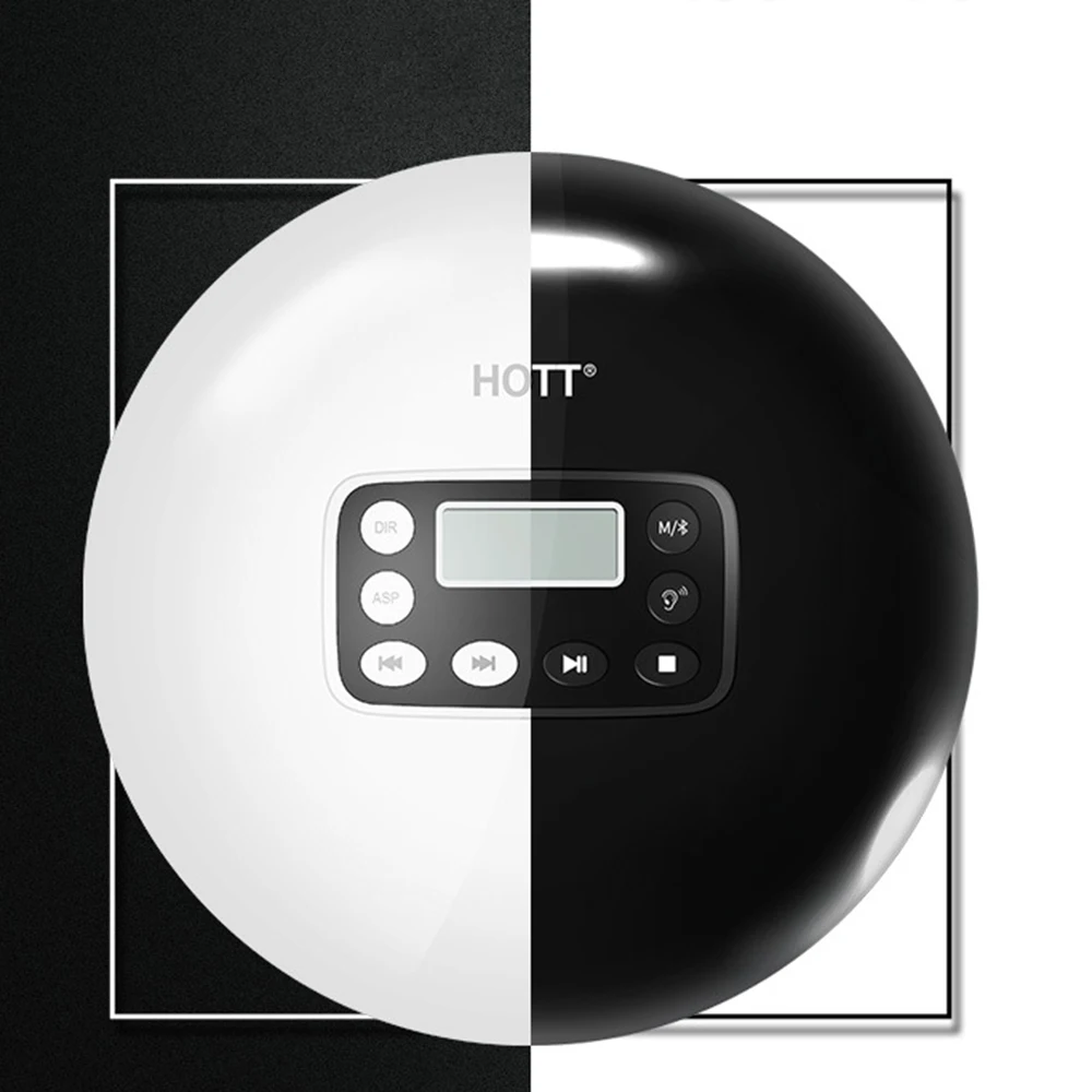 HOTT CD711T перезаряжаемый Bluetooth портативный MP3 CD плеер для дома путешествия и