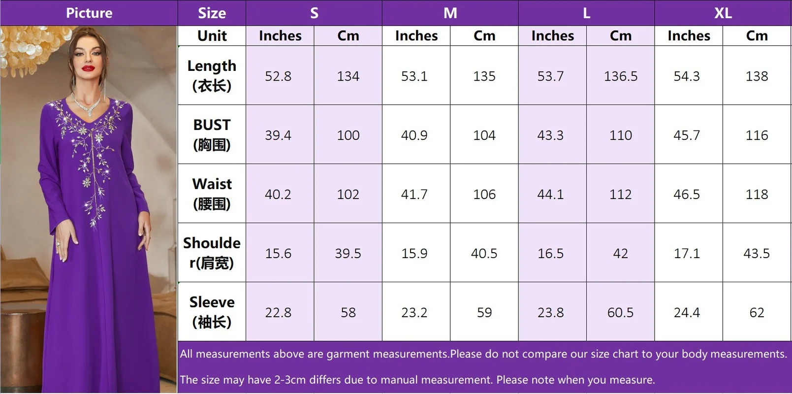 Moroccan Jalabiya Hand Sew Rhinestones Beaded V Neck Full Sleeve Long Dresses for Women Chic and Elegant Gulf Abayas