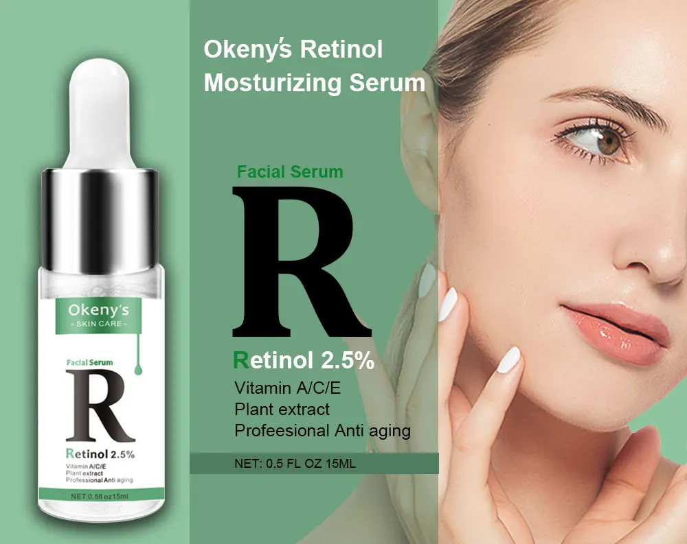 

Retinol 2.5% Vitamin C / A Facial Anti Wrinkle Serum Remove Dark Spots Collagen Serum Anti Aging Essence Whitening Face Serum