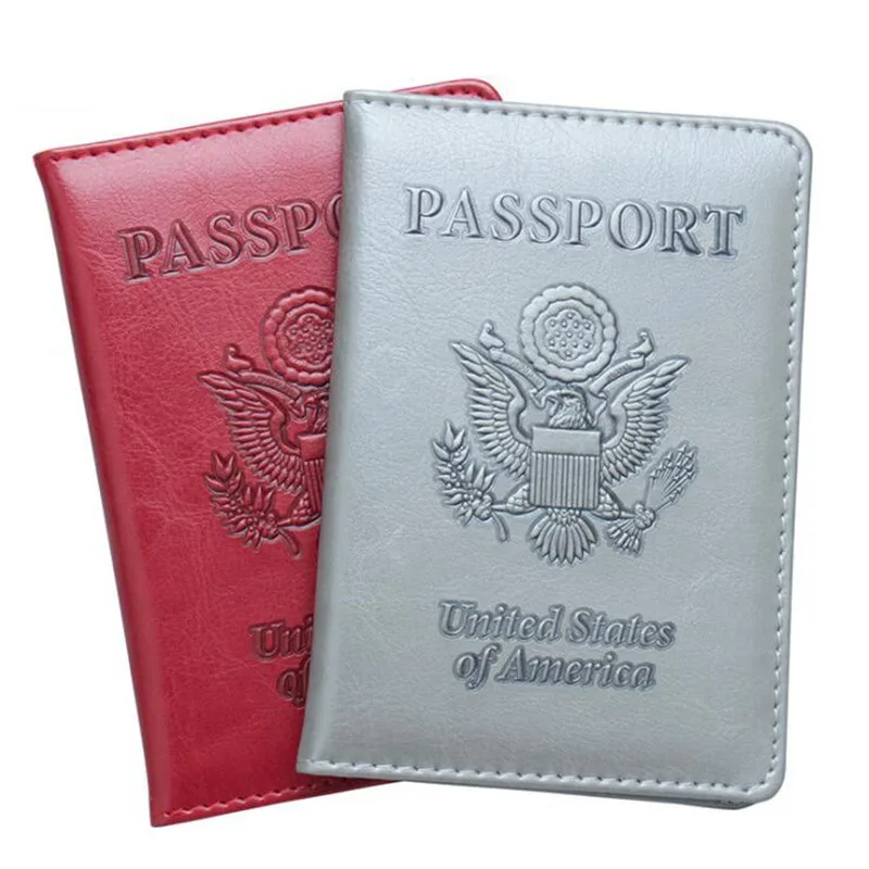 

USA Passport Cover Fashion Women Men Pu Leather US Travel Wallet Landscape Passport Holder High Quatity Case for Passports