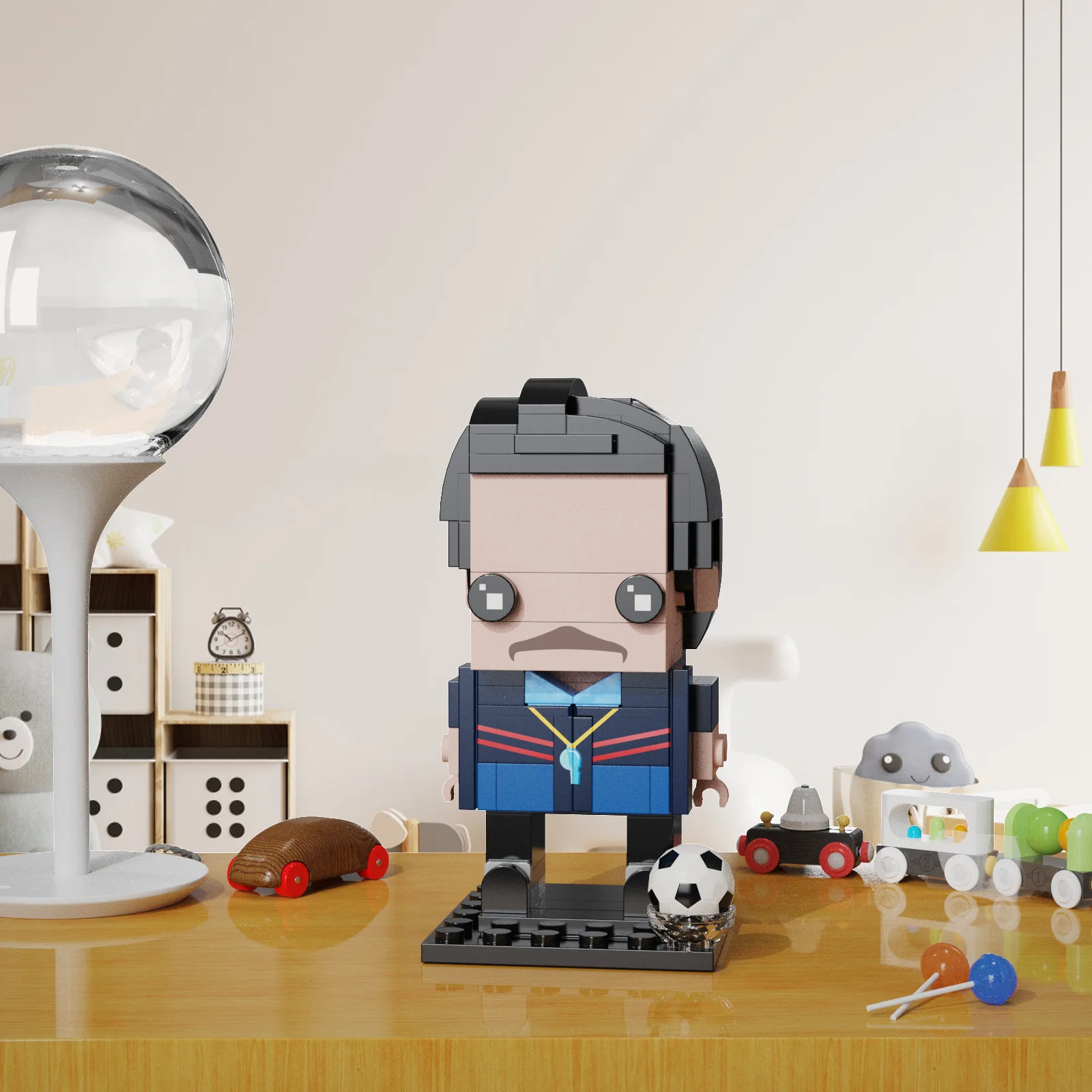 Лидер продаж конструктор MOC Teds Lasso BrickHedz набор блоков пазл развивающая и бумажная