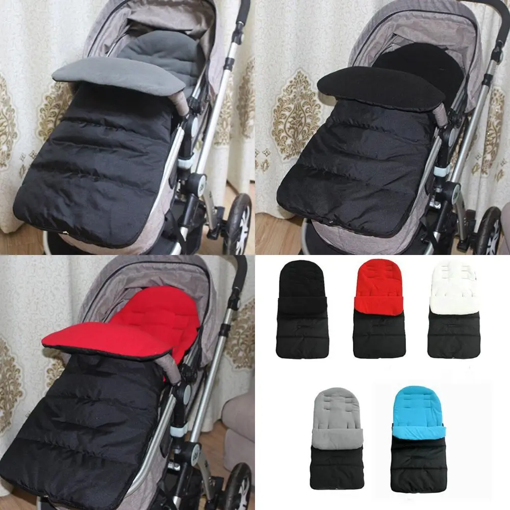 

Baby Stroller Sleeping Bag Windproof Winter Autumn Baby Sleep Sack Bunting Bag Warm Foot Cover Newborn Cotton Seat Cushion Pad
