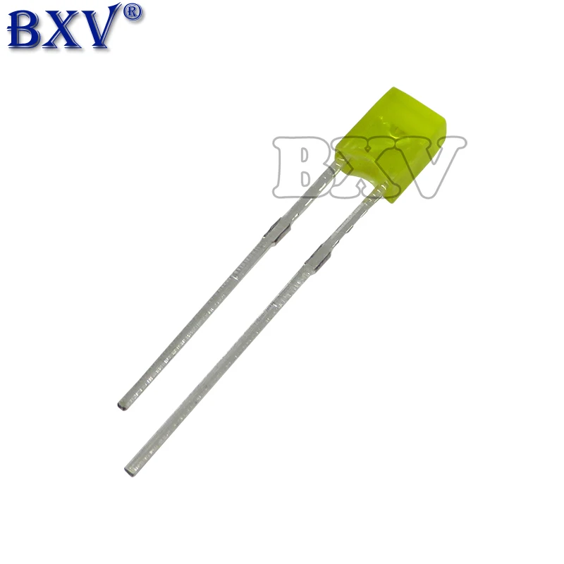 100 шт./лот 2X3X4 2X5X7 квадратный светодиод 234 257 светоизлучающий диод синий красный