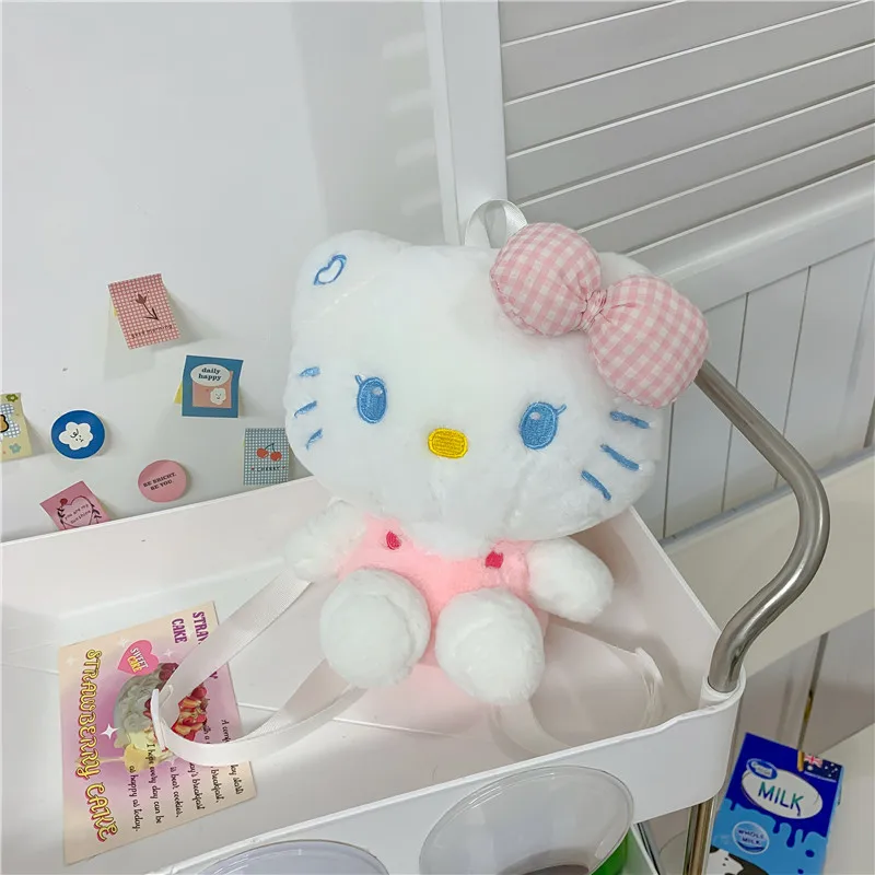 Новый милый кот плюшевая кукла рюкзак мультфильм Hello Kitty сумка на одно плечо