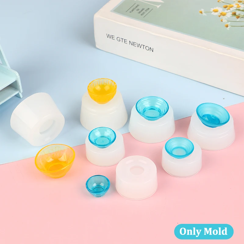 

Mini Mold 1:12 Dollhouse Miniature Bowl Tableware DIY Drop UV Glue Silicone Mold Doll House Home Decor(Only Mold)