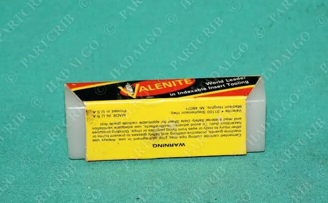 

Valenite, SC127364, WGT7457C, 141 SC127364 Carbide Cutter Cutting Insert Box of
