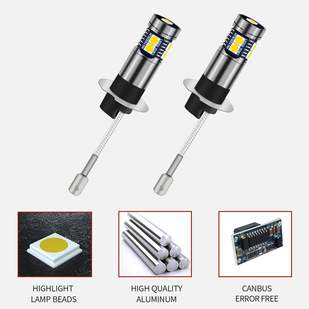 2 светодиодный т. светодиодные противотуманные фары H3 Canbus без ошибок для Jeep Cherokee XJ