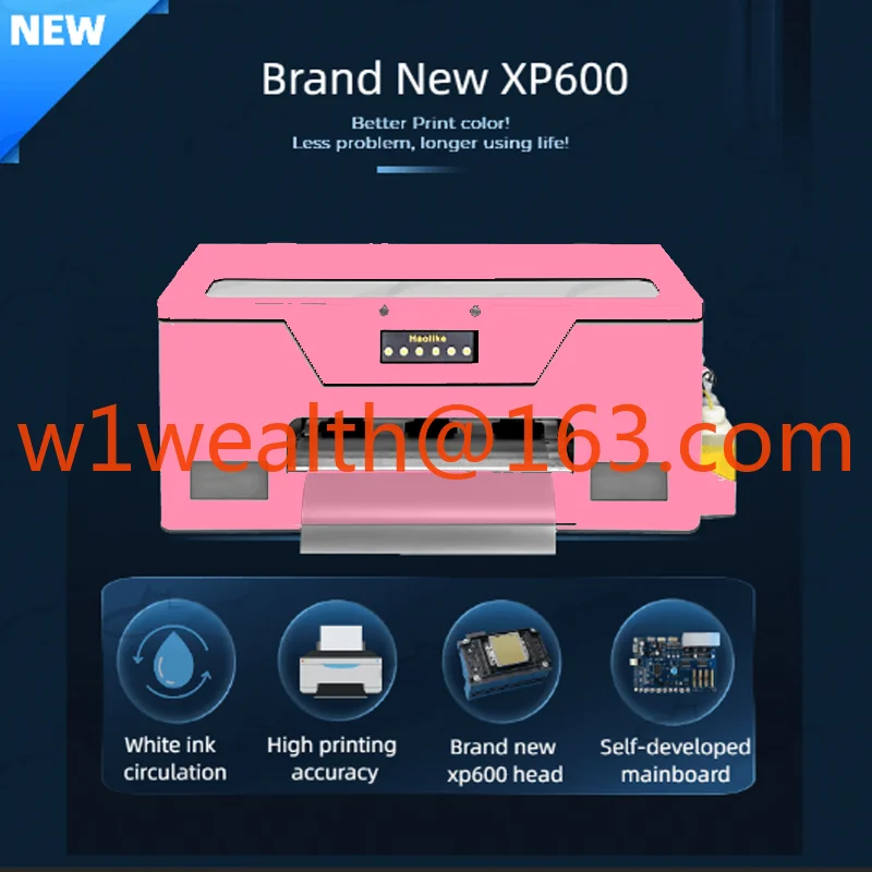 Фото Розовый цифровой принтер A3 DTF XP600, полиэфирная пленка, 13-дюймовый Dtf-принтер с розовой печью для любого текстиля №3