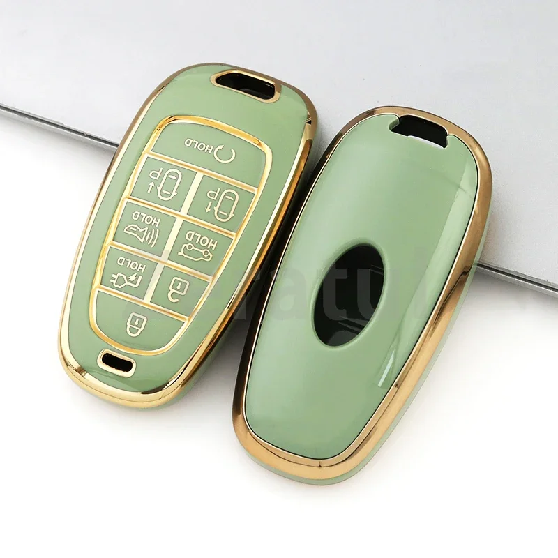 8-кнопочный чехол для автомобильного ключа из ТПУ брелок Hyundai Solaris Sonata Hybrid NEXO NX4