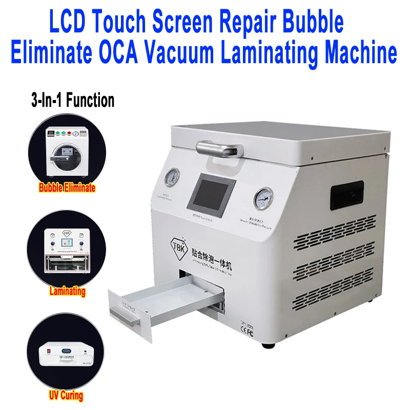TBK 308A-PRO, 15,5 дюйма, фотоавтоматическая вакуумная ламинирующая машина OCA, 110 В, 220 В, бесплатная доставка