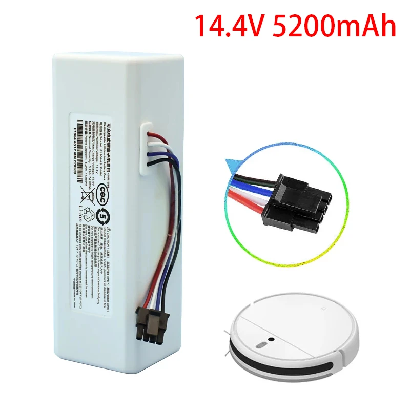 

Литий-ионный аккумулятор для робота-пылесоса Xiaomi Mijia 1C, 14,4 В, 5200 мАч