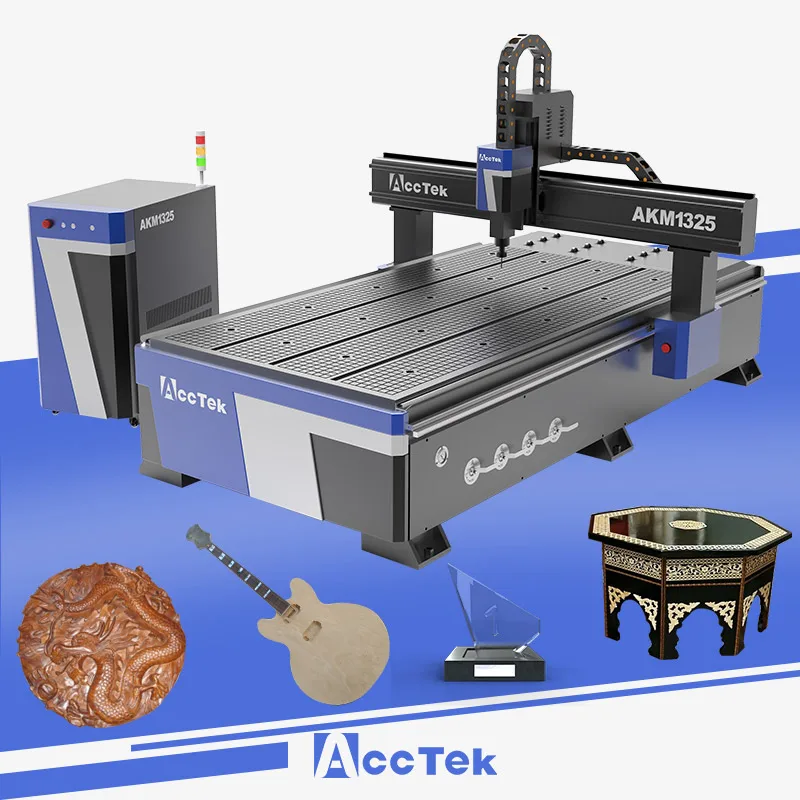 

2022 popular model AKM1325 3 axis CNC router engraving machine wood carving machine with Mach3 in China