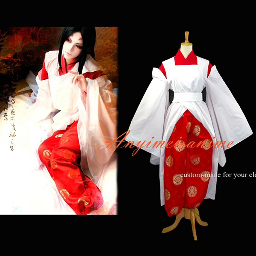 

tailor-made hanfu ds doll lolita gothic red white apron top pants japan kimono costume cosplay tv/cd[g676]