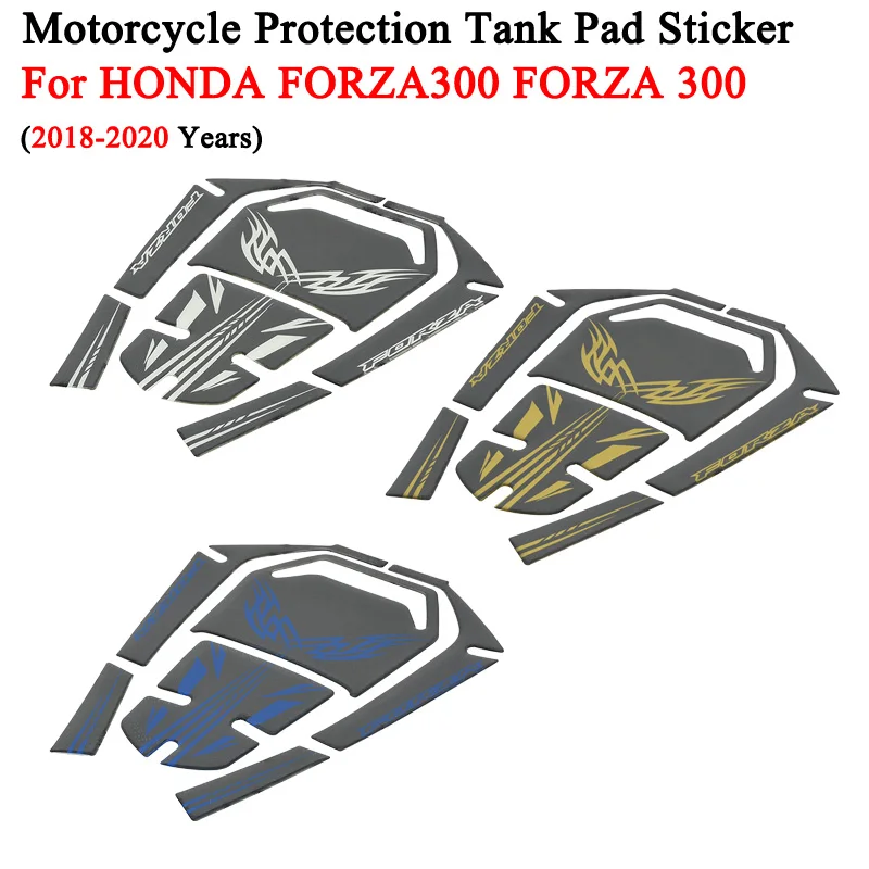 5D Carbon Fiber Motorcycle Fuel Tank Pad Protector Non-Slip Decals Stickers For HONDA FORZA300 FORZA 300 2018-2020 Accessories