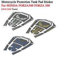 5d carbon fiber motorcycle fuel tank pad protector non slip decals stickers for honda forza300 forza 300 2018 2020 accessories