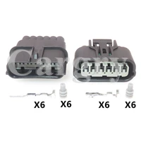 1 set 6p car headlight wire harness socket 6188 0658 6189 1012 automotive led driver plug auto waterproof connector