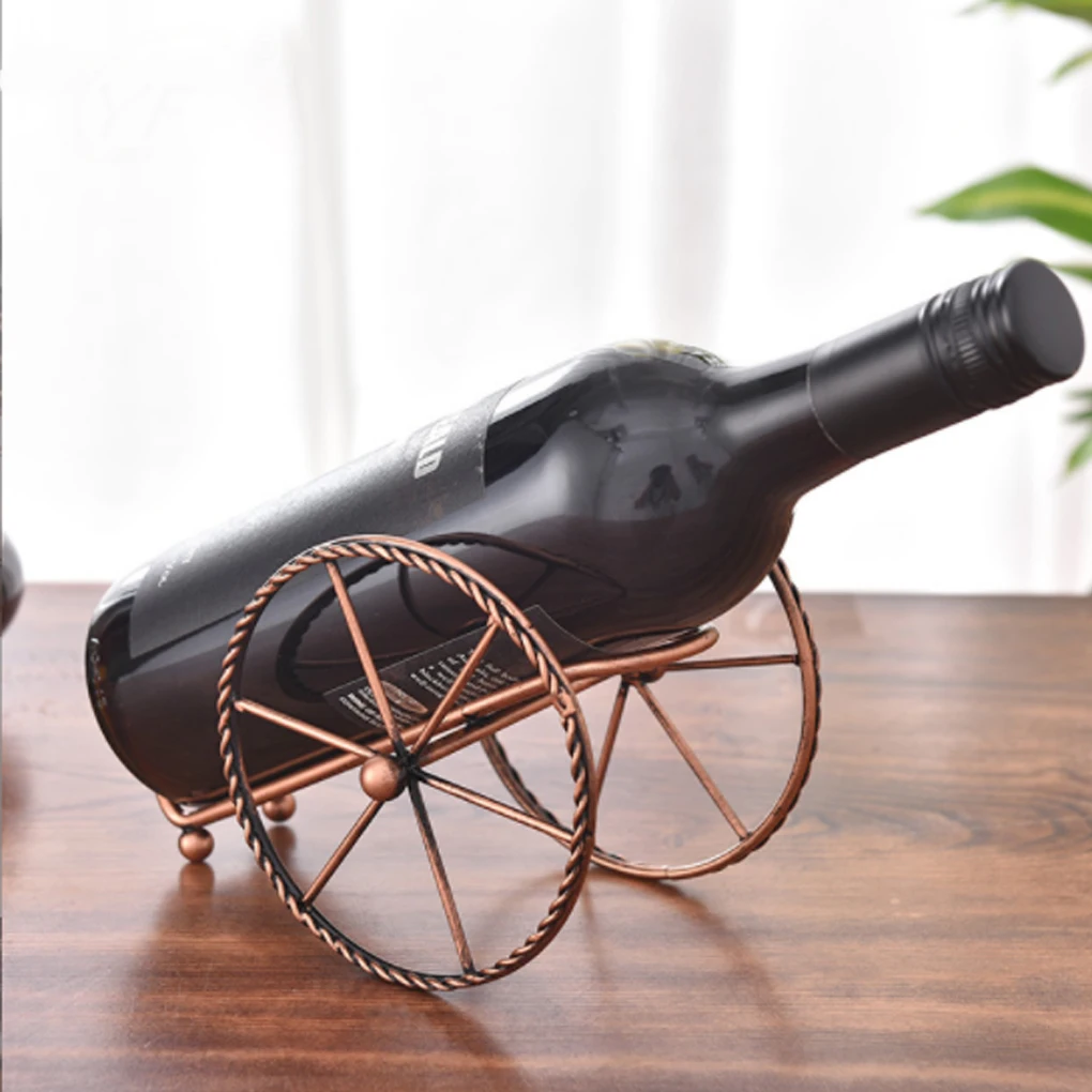 Metal Single Wine Bottle Holder Living Room Cabinet Champagn
