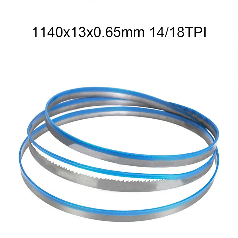 

1140mm Bi Metal Bandsaw Blade 1140x13x0.65mm 14/18TPI Woodworking Tool for cutting Metals 1pcs