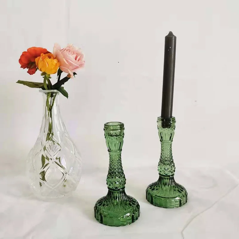 Decoration Wedding Table Cristal Candle Stand Crystal Candelabra Taper Holder  Home Decor Christmas