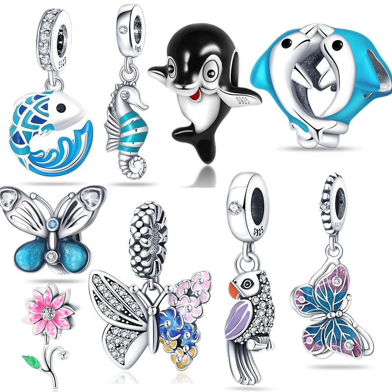 

Маленький дельфин и розовый Лотос и стеклянные бусины очаровательные подходят для оригинальной модели изготовления ювелирных изделий сво...