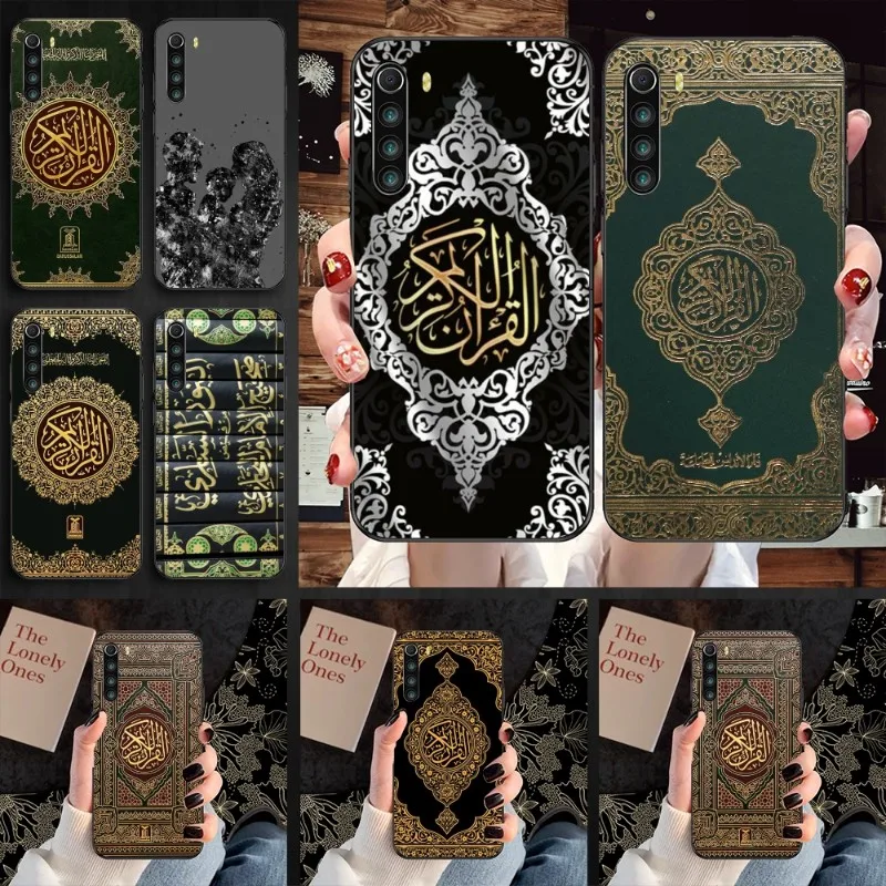 Lslamic Чехол-книжка для телефона Xiaomi Mi 13 12 11T 10T 9T Lite Pro Ultra Note 10 Poco F3 F4 X4 GT, мягкий черный чехол для телефона