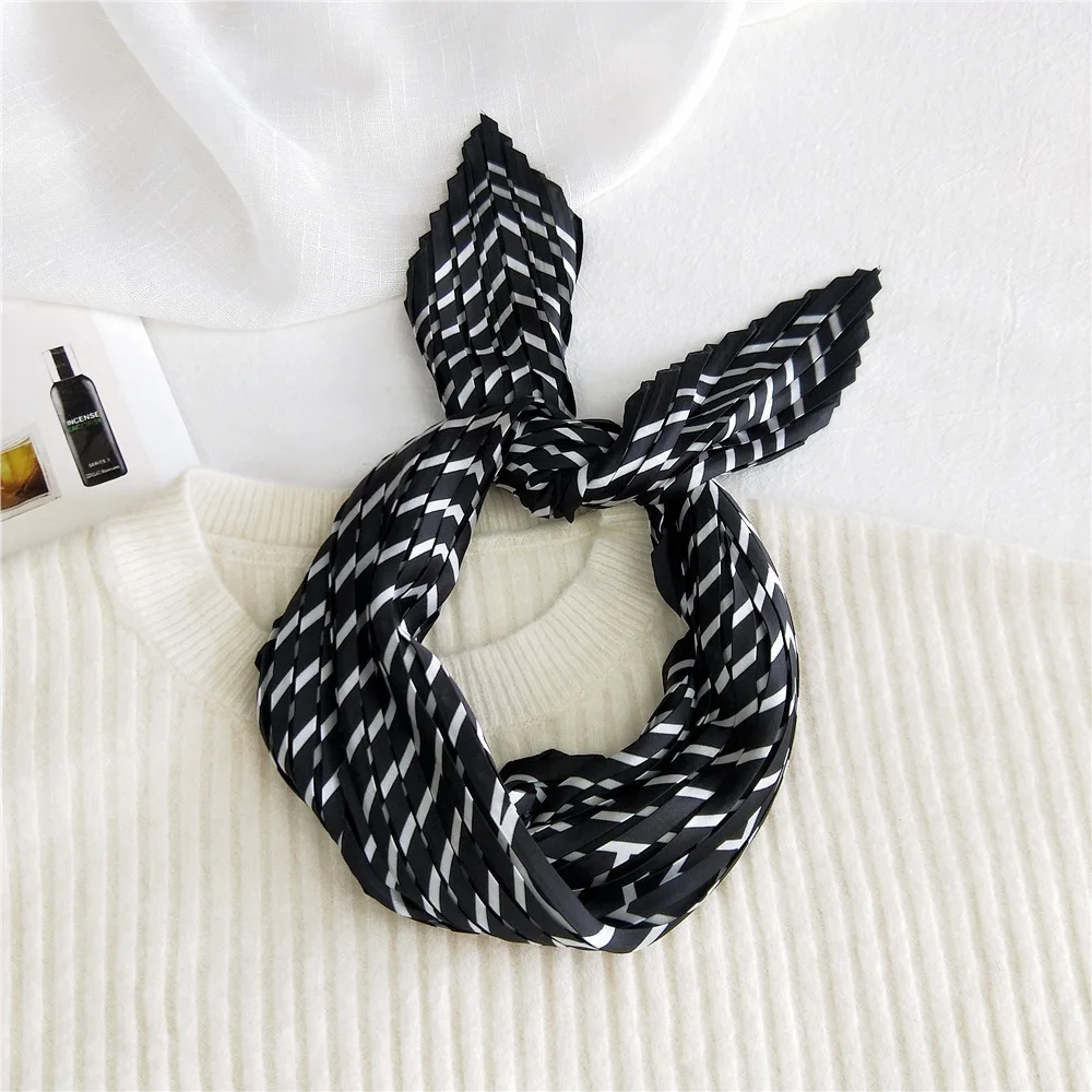 

2022 Silk Scarf Women Print Hair Neck Square Scarves Muslim Hijab Handkerchief Muffler Foulard Office Ladies Shawl Bandanna gift