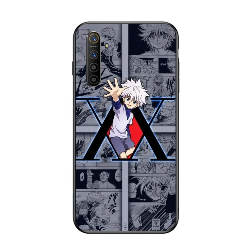 Черный мягкий чехол для телефона Hunter x Killua OPPO Find X5 X3 X2 A93 Reno 8 7 Pro A74 A72 A53