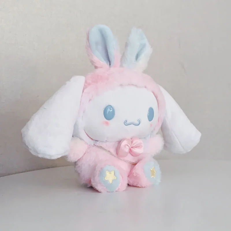 Sanrio Cinnamoroll Cute Plush Toy Lovely Doll Soft Stuffed Anime Figure Periphery Kawaii Easter Exclusive Children Holiday Gift