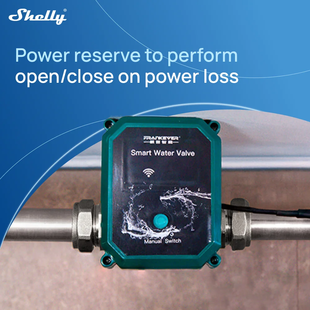 Фото FrankEver Smart Water Valve Powered by Shelly Умный водяной клапан FrankEver на базе Shelly Home для автоматического управления системой водоснабжения и ирригации бассейнов, разработанный с использованием Ambie №4