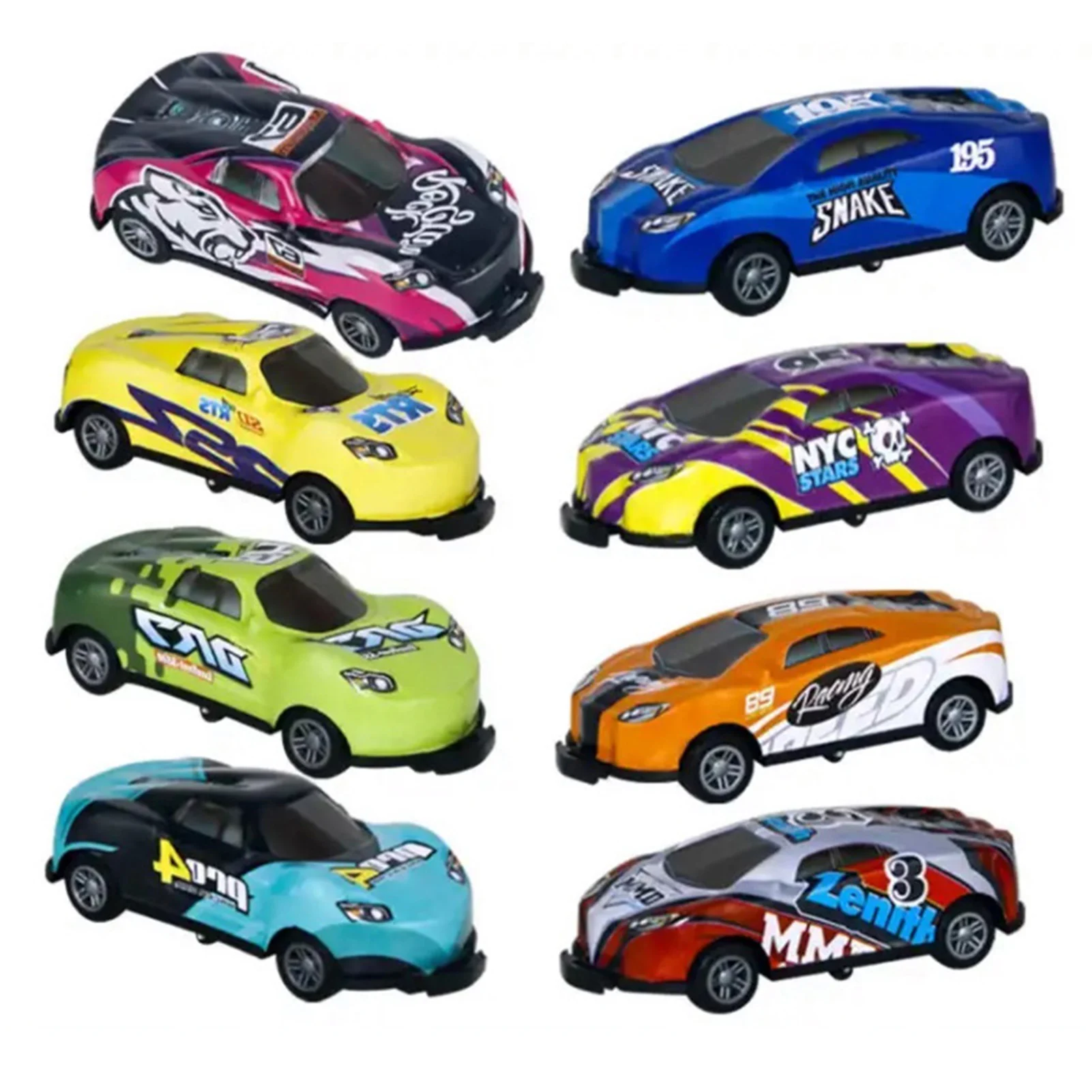 

Friction Powered Cars Durable Pull Back Cars For Toddlers 1-3 Small And Can Do A 360 Degree Flip Push Back And Go Cars Toy Car