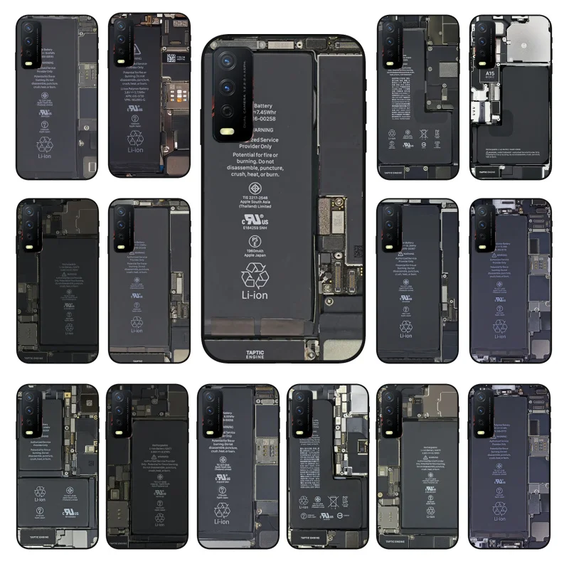 

Battery Circuit board Phone Case For VIVO Y31 Y21 Y70 Y21S Y20S Y72 Y35 Y11 Y53S Y33S Y55 Y76 Y51 Y11S Y01 Y1S Y91C Y91i Case