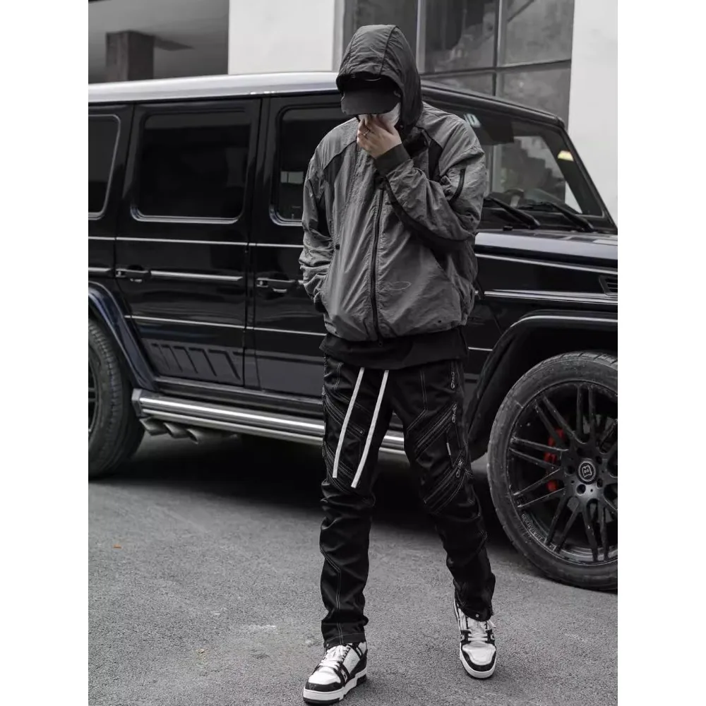 NIGO Мужская новая легкая функциональная перфорированная куртка с цветными