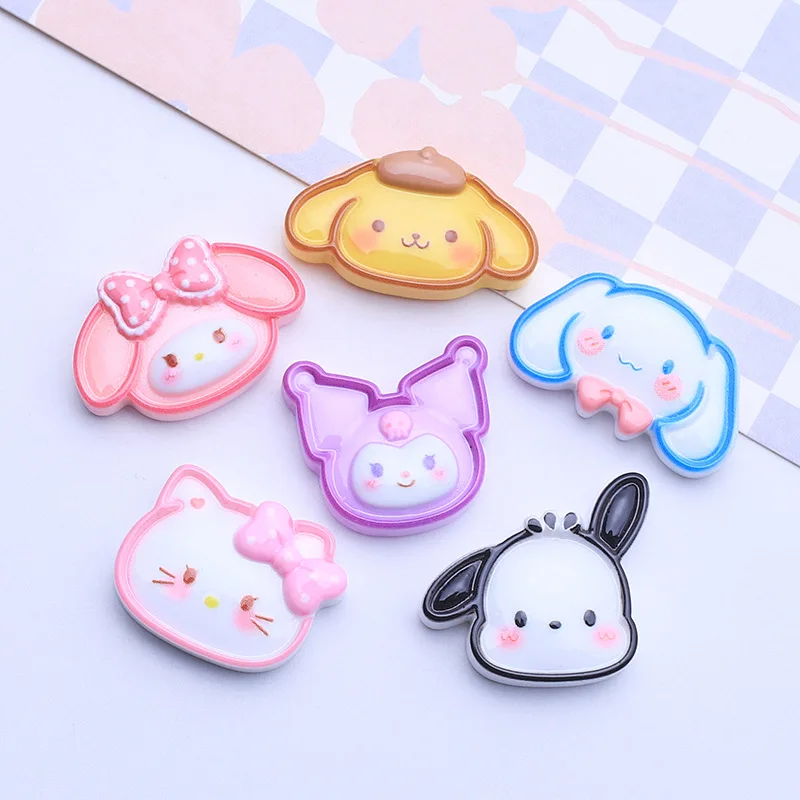 

10 шт. новый мини Kawaii мультфильм животных котенок, серия кроликов смола для скрапбукинга Diy миниатюрный орнамент аксессуары A13